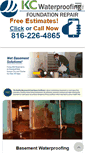 Mobile Screenshot of kcwaterproofing.com